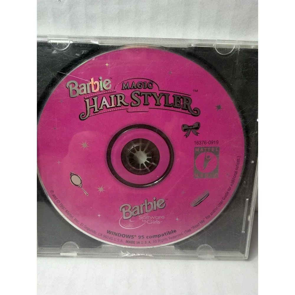 90s computer games lot of 2: Barbie Magic Hairstyler, Talk with me, windows 95